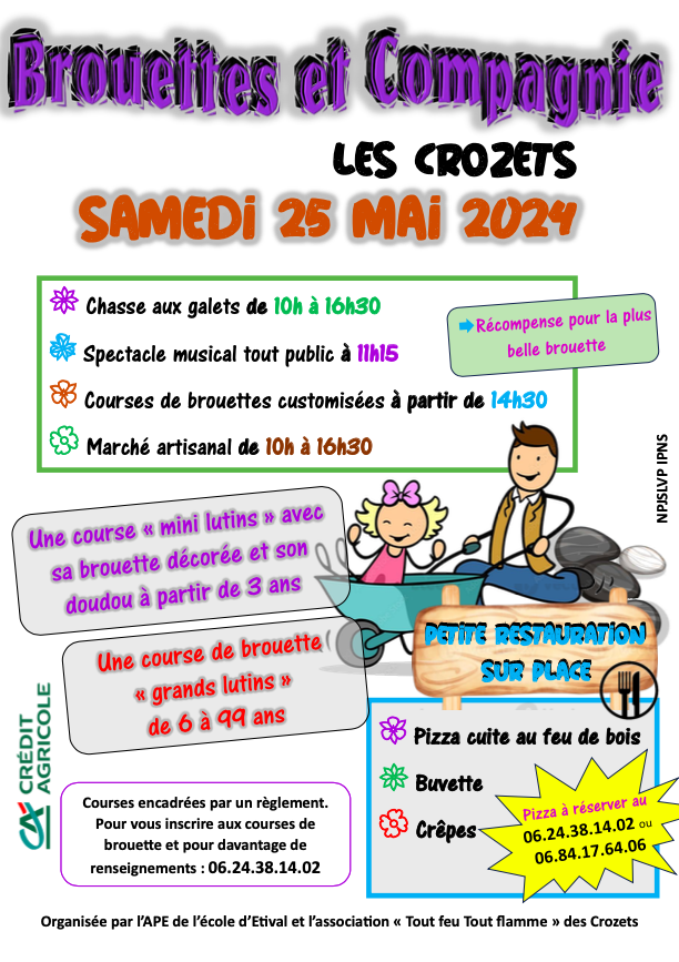 programme du 25 mai course brouette