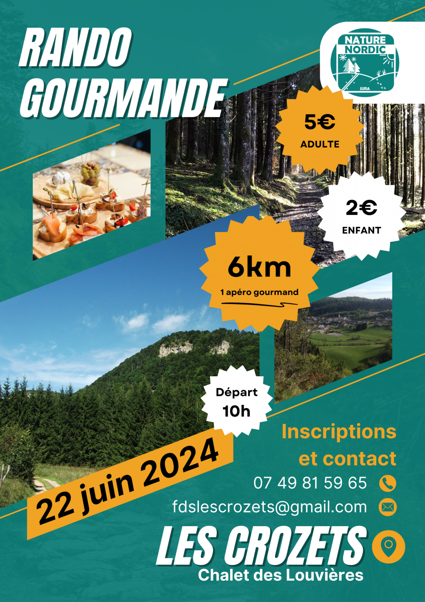 affiche rando gourmande