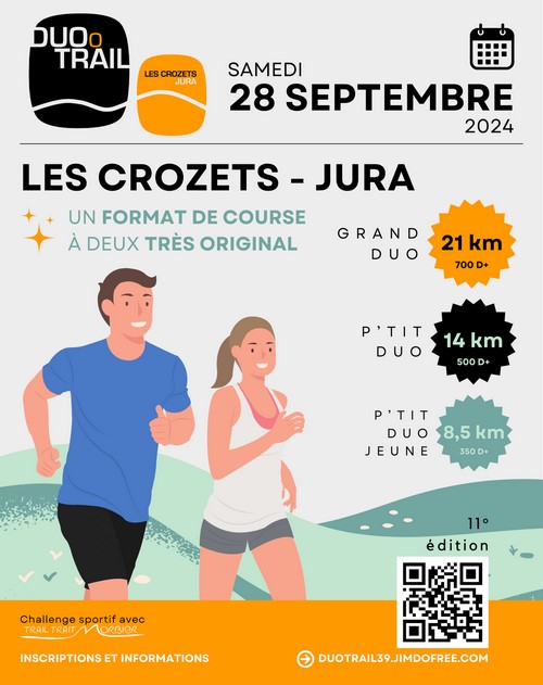 affiche duo trail Les Crozets